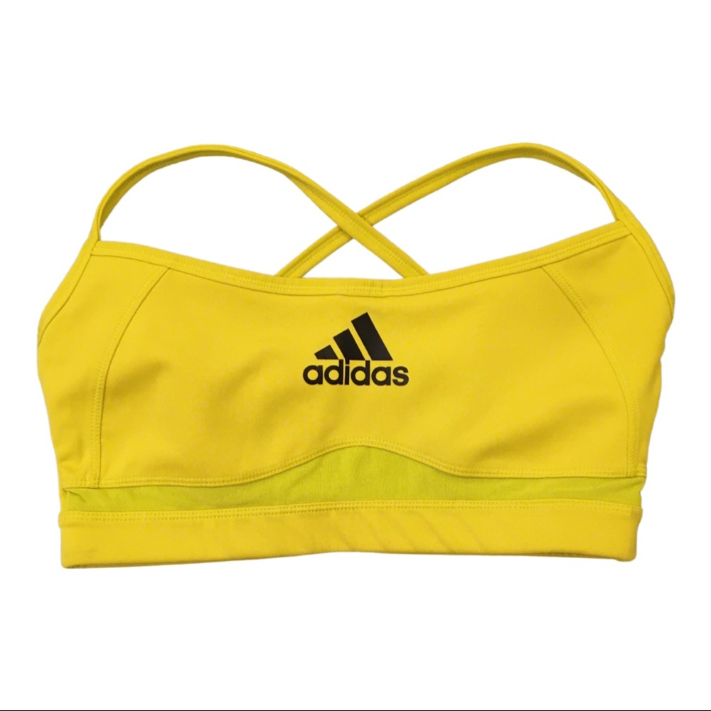 Adidas ClimaCool Training Sports Bra (Chartreuse Yellow)